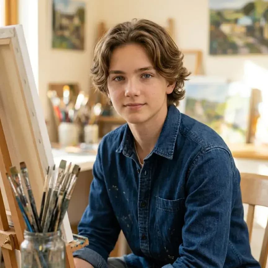 Artist before applying the aging filter