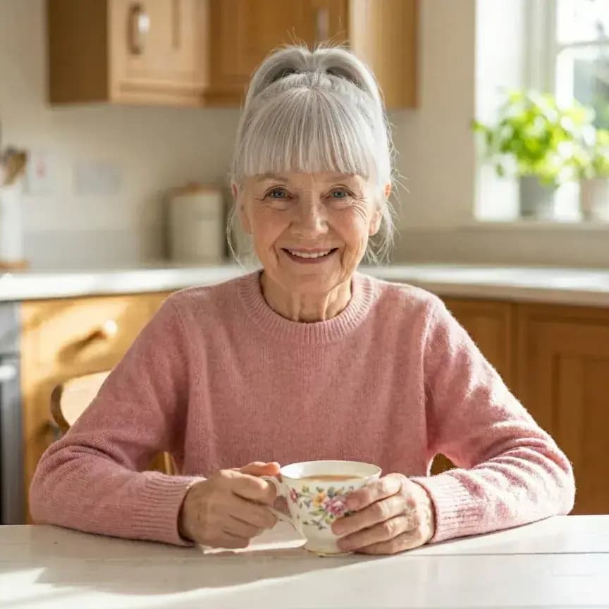 Woman generated at the selected target age