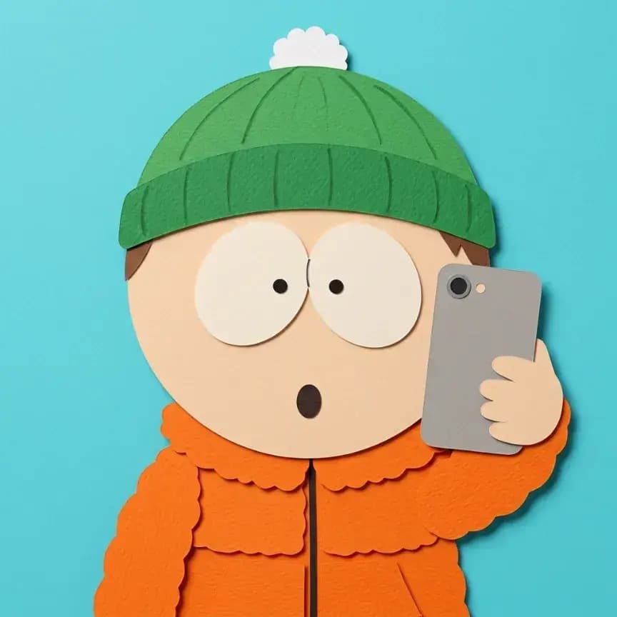 South Park-style profile picture example